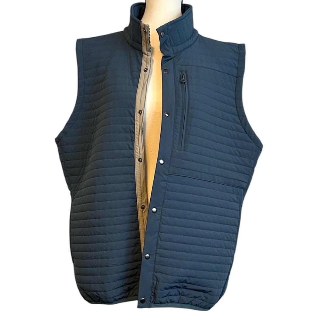 American Heritage Men's Blue Quilted Vest